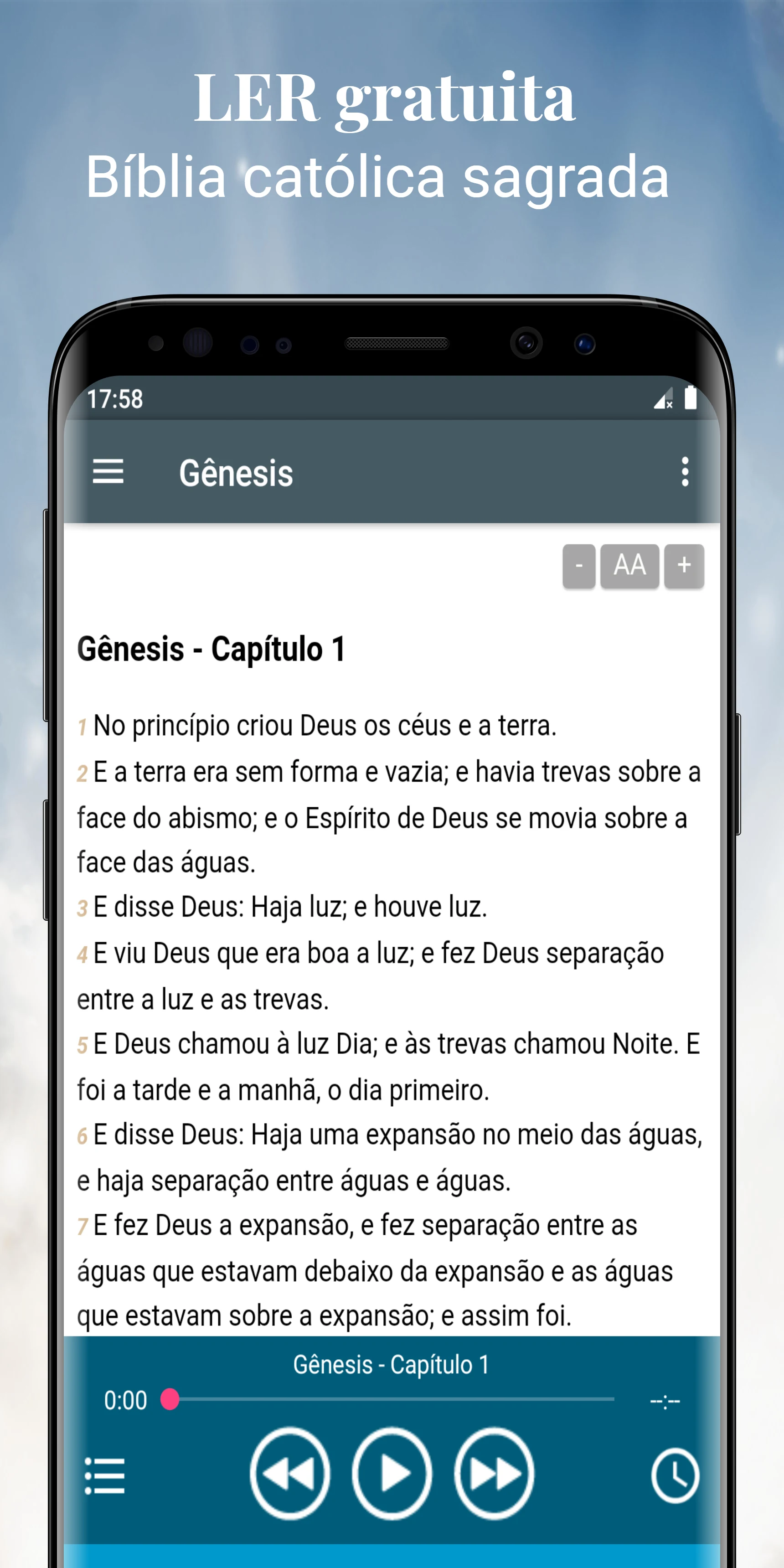 Áudio Bíblia mp3 em português screenshot