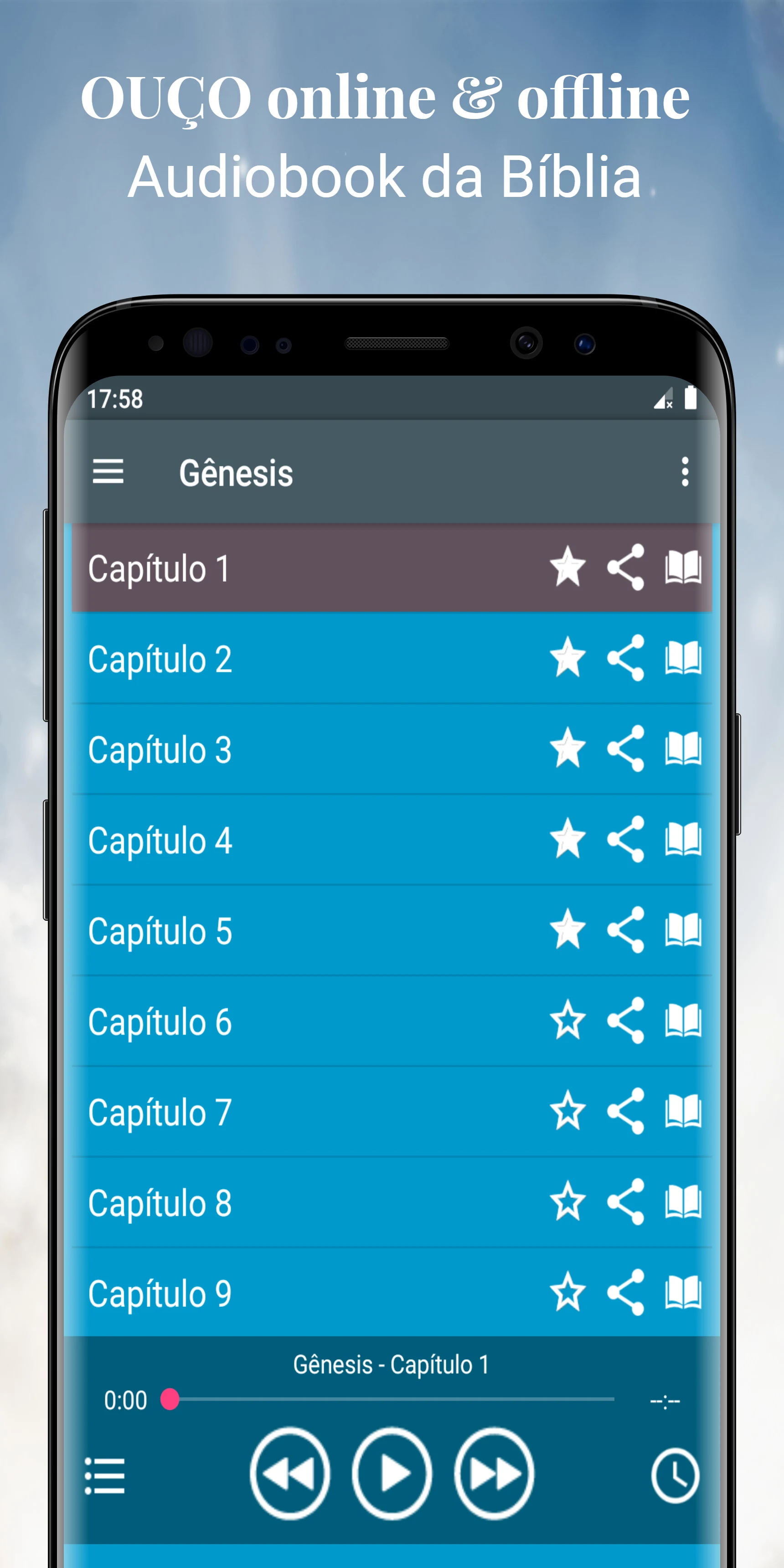 Áudio Bíblia mp3 em português screenshot