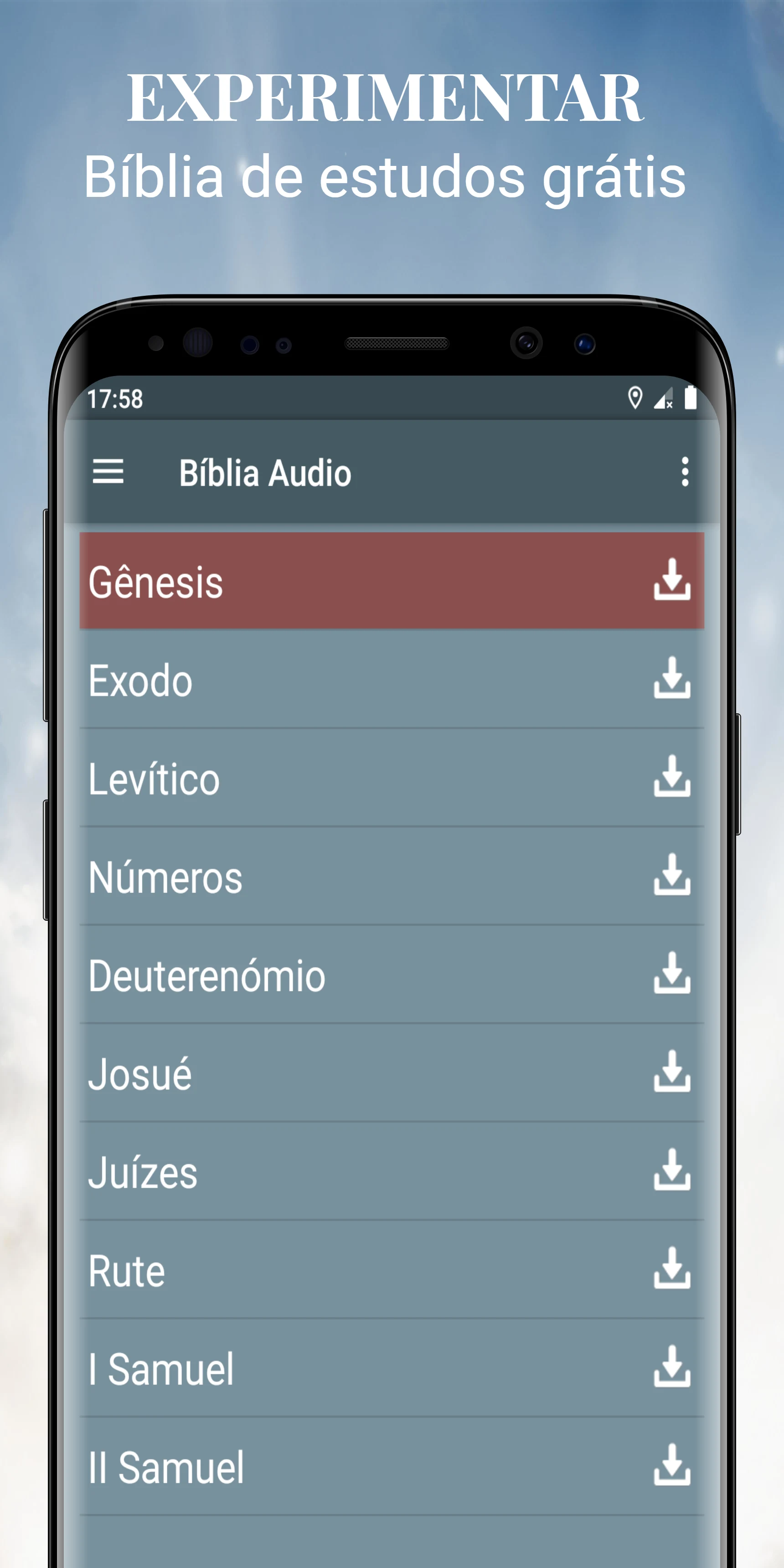 Áudio Bíblia mp3 em português screenshot